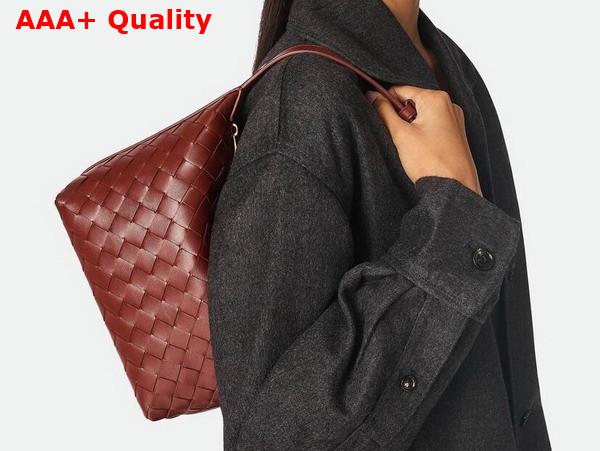 Bottega Veneta Wallace Sapele Intrecciato Calf Leather Replica