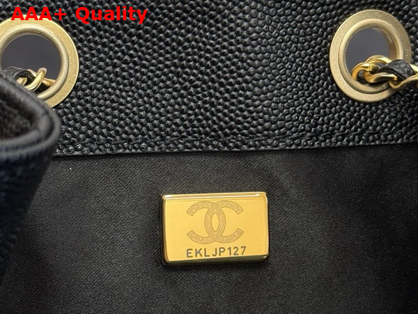 Chanel 25 Medium Handbag in Black Grained Calfskin AS5311 Replica
