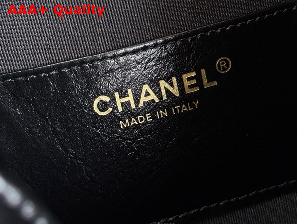 Chanel 25 Medium Handbag in Black Shiny Calfskin AS5311 Replica