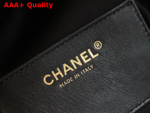 Chanel 25 Medium Handbag in Black Washed Denim AS5311 Replica
