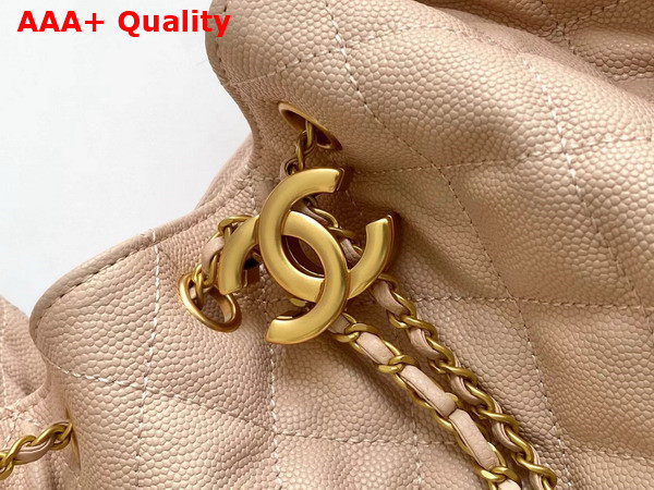 Chanel 25 Medium Handbag in Blush Pink Grained Calfskin AS5311 Replica