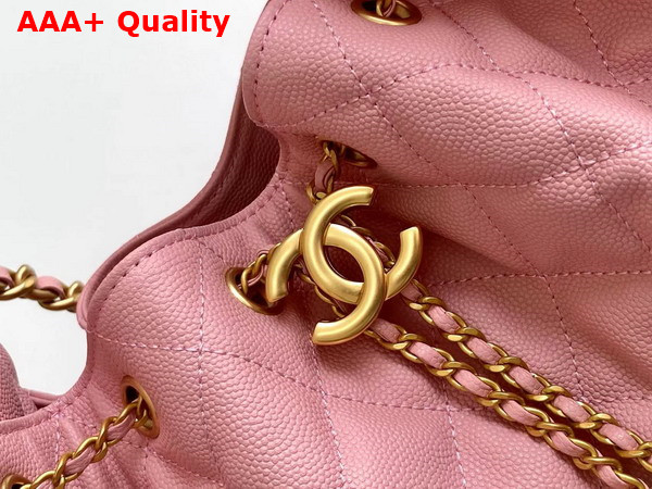 Chanel 25 Medium Handbag in Light Pink Grained Calfskin AS5311 Replica