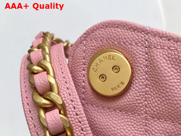 Chanel 25 Medium Handbag in Light Pink Grained Calfskin AS5311 Replica