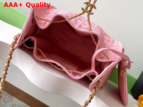Chanel 25 Medium Handbag in Light Pink Grained Calfskin AS5311 Replica