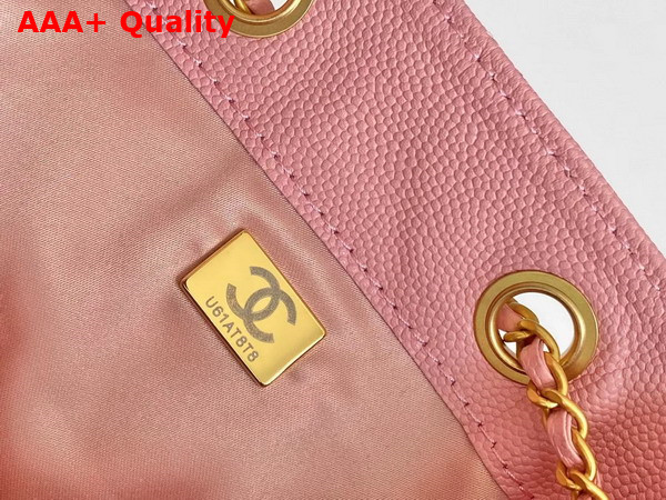Chanel 25 Medium Handbag in Light Pink Grained Calfskin AS5311 Replica