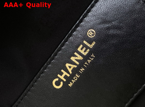 Chanel 25 Small Handbag in Black Grained Calfskin Gold Tone Metal AS5293 Replica