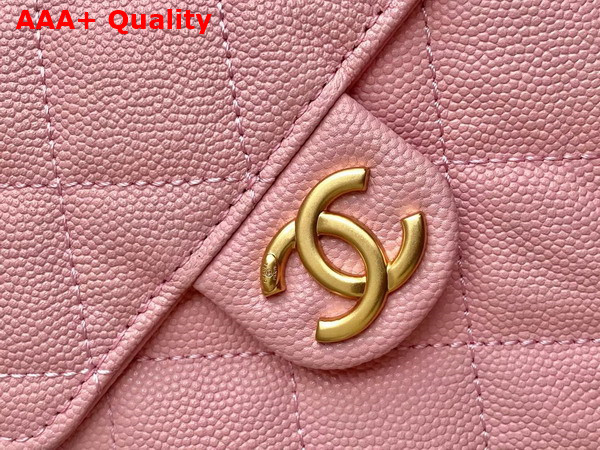 Chanel 25 Small Handbag in Light Pink Grained Calfskin AS5293 Replica