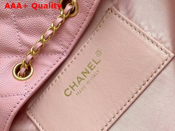 Chanel 25 Small Handbag in Light Pink Grained Calfskin AS5293 Replica