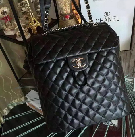 Chanel Backpack Black Lambskin for Sale