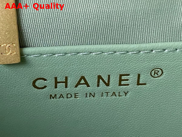 Chanel Baguette Bag in Light Green Lambskin AS4611 Replica