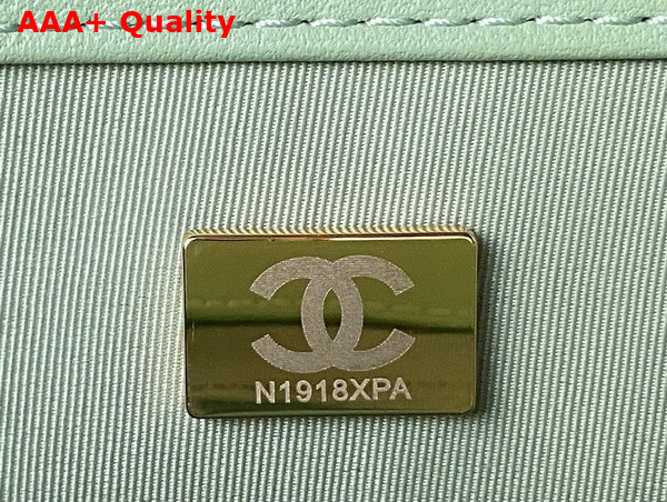 Chanel Baguette Bag in Light Green Lambskin AS4611 Replica