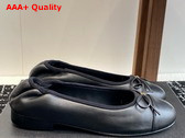 Chanel Ballet Flats Lambskin Black G46114 Replica