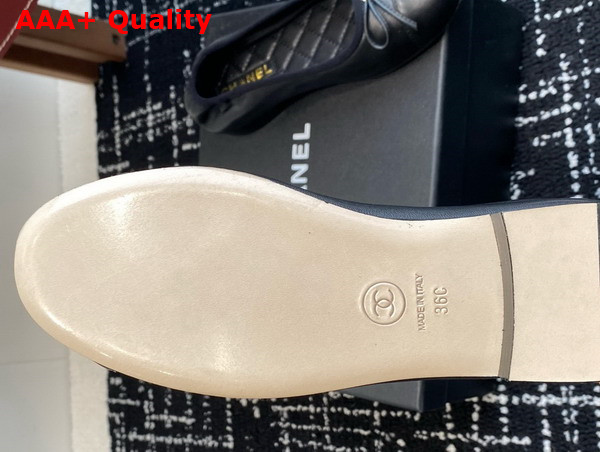 Chanel Ballet Flats Lambskin Black G46114 Replica