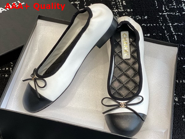 Chanel Ballet Flats Lambskin Black G46114 Replica