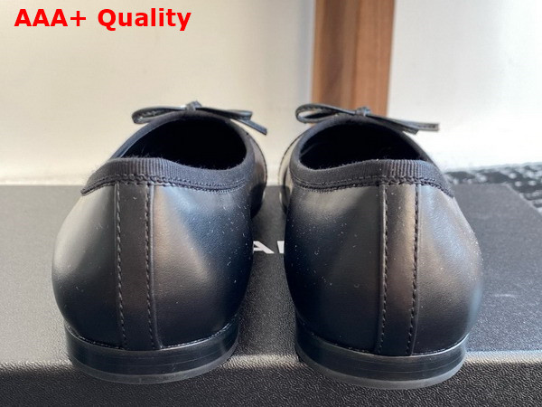 Chanel Ballet Flats in Lambskin and Grosgrain Black Replica