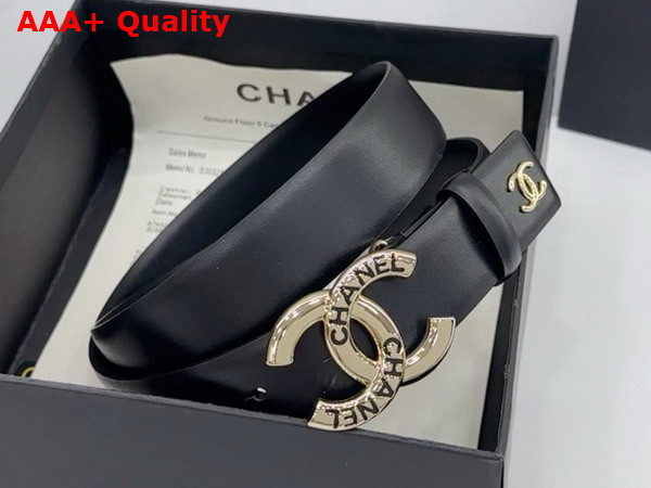 Chanel CC Buckle Leather Belt Replica