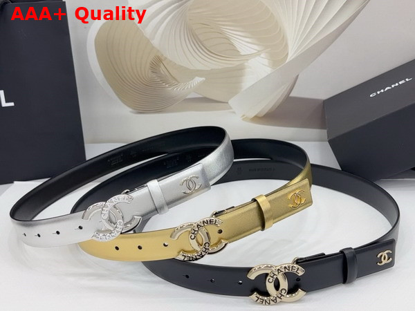Chanel CC Buckle Leather Belt Replica