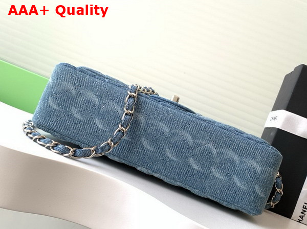 Chanel Classic 255 Handbag in Blue Denim Replica