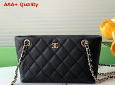 Chanel Classic Clutch with Chain in Black Grained Calfskin AP4423 Replica
