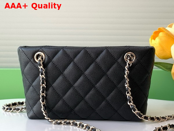 Chanel Classic Clutch with Chain in Black Grained Calfskin AP4423 Replica