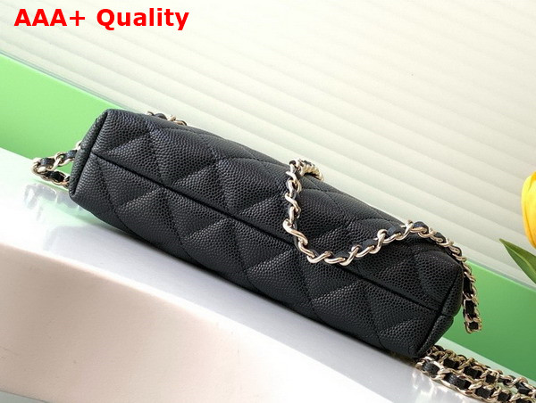 Chanel Classic Clutch with Chain in Black Grained Calfskin AP4423 Replica