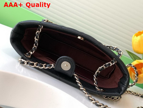 Chanel Classic Clutch with Chain in Black Grained Calfskin AP4423 Replica