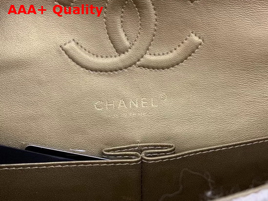 Chanel Classic Flap Bag in Beige Tweed Replica