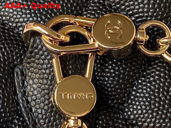 Chanel Classic Mini Backpack in Black Grained Shiny Calfskin Gold Tone Metal AP3753 Replica