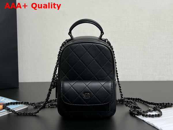 Chanel Classic Mini Backpack in Black Lambskin AP3753 Replica