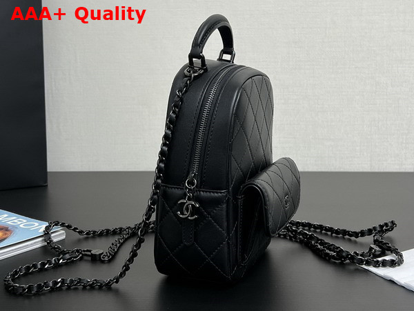 Chanel Classic Mini Backpack in Black Lambskin AP3753 Replica