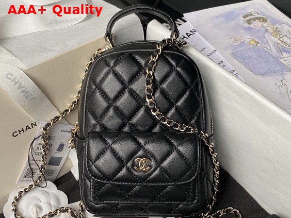 Chanel Classic Mini Backpack in Lambskin Black AP3753 Replica