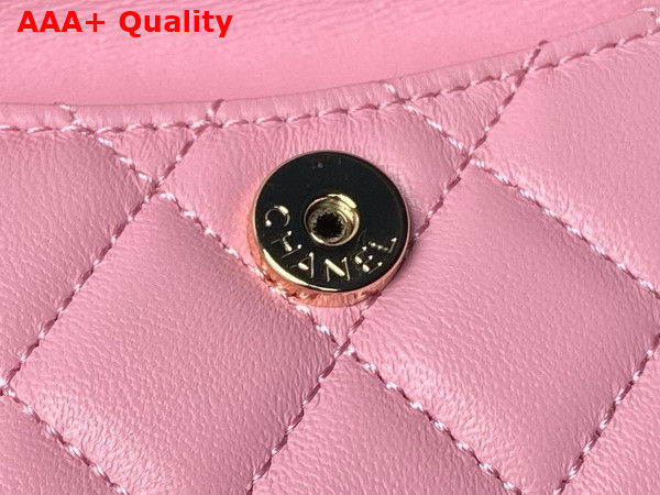 Chanel Classic Mini Backpack in Pink Lambskin Gold Tone Metal AP3753 Replica