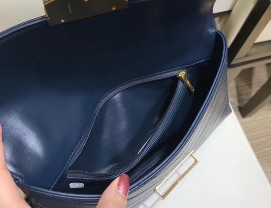 Chanel Clutch in Blue Calfskin A57493