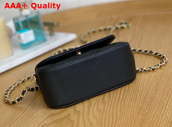 Chanel Clutch with Chain Grained Calfskin Gold Tone Metal Black Ref AP3004 Replica