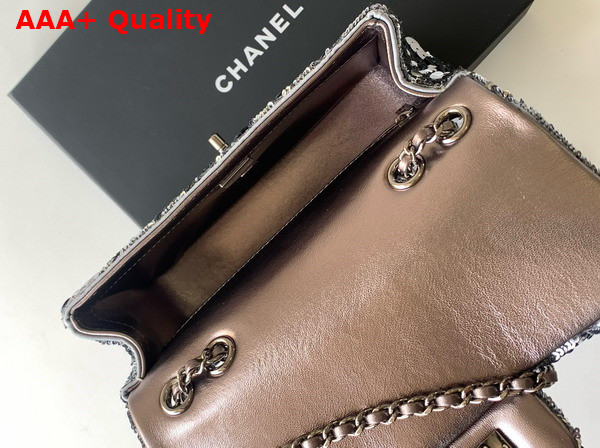 Chanel Flap Bag Gun Sequins Gun Metal AS4561 Replica