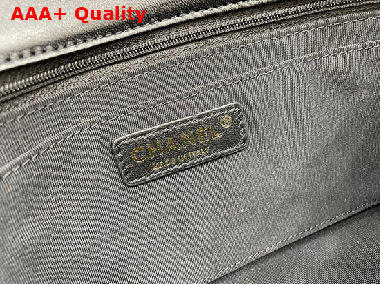 Chanel Flap Bag Lambskin Gold Metal Gray Ref AS2563 Replica