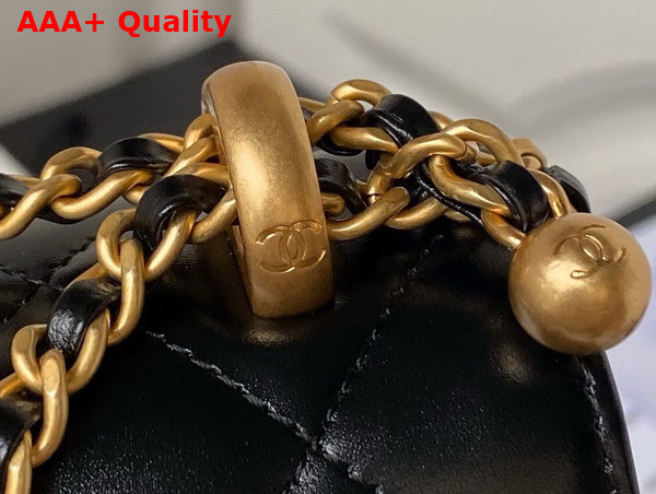 Chanel Flap Bag in Black Calfskin AS2649 Replica