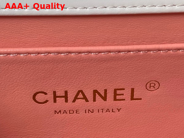 Chanel Flap Bag in White Calfskin AS2649 Replica