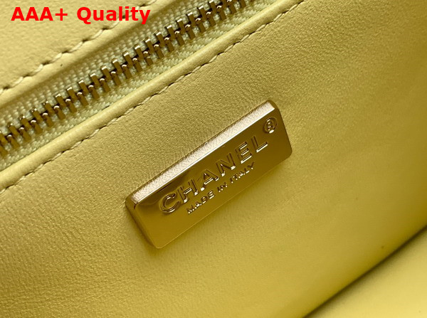 Chanel Flap Bag in Yellow Fringed Sequins and Gold Tone Metal AS4561 Replica