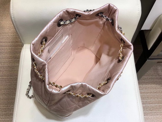Chanel Gabrielle Backpack Iridescent Aged Calfskin Light Pink A94502