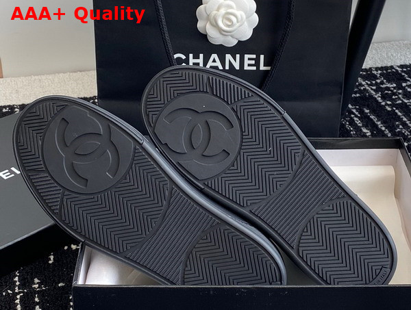 Chanel High Top Sneaker in Black Perforated Calfskin G45080 Replica