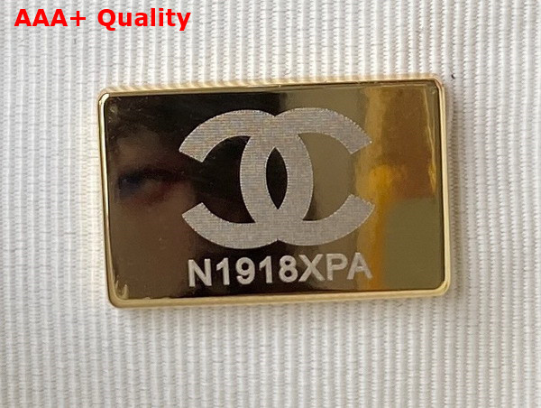 Chanel Hobo Handbag in White Shiny Crumpled Lambskin Gold Tone Metal As4378 Replica