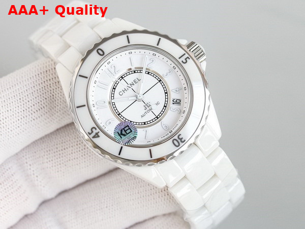 Chanel J12 Watch Caliber 12 1 38mm White Highly Resistant Ceramic and Steel H5700 Replica
