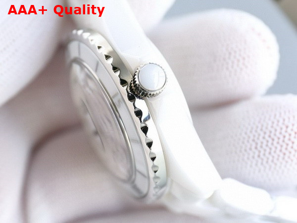 Chanel J12 Watch Caliber 12 2 33mm White Highly Resistant Ceramic and Steel H5699 Replica