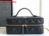 Chanel Jewelry Case in Black Grained Calfskin Replica