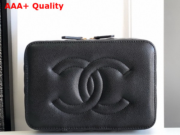 Chanel Jewelry Case in Black Grained Calfskin Replica