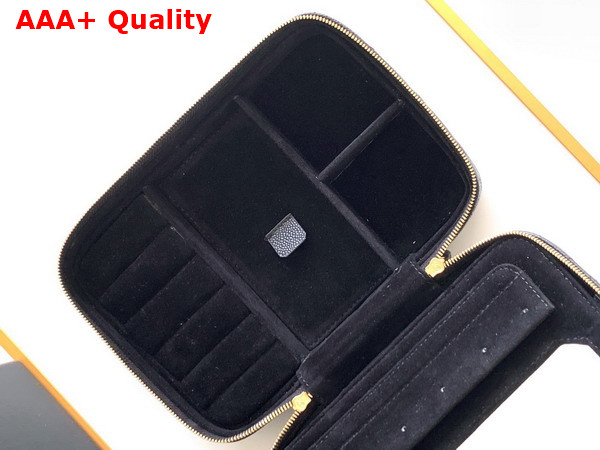 Chanel Jewelry Case in Black Grained Calfskin Replica