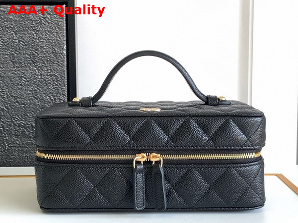 Chanel Jewelry Case in Black Grained Calfskin Replica