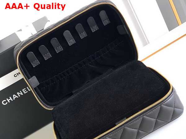 Chanel Jewelry Case in Black Lambskin Replica
