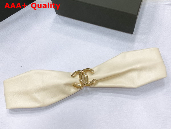 Chanel Lambskin Belt in Beige Replica